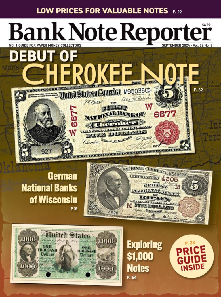 Bank Note Reporter Magazine