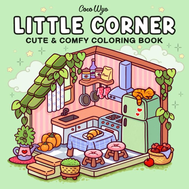 Cozy Spaces Coloring Book for Adults