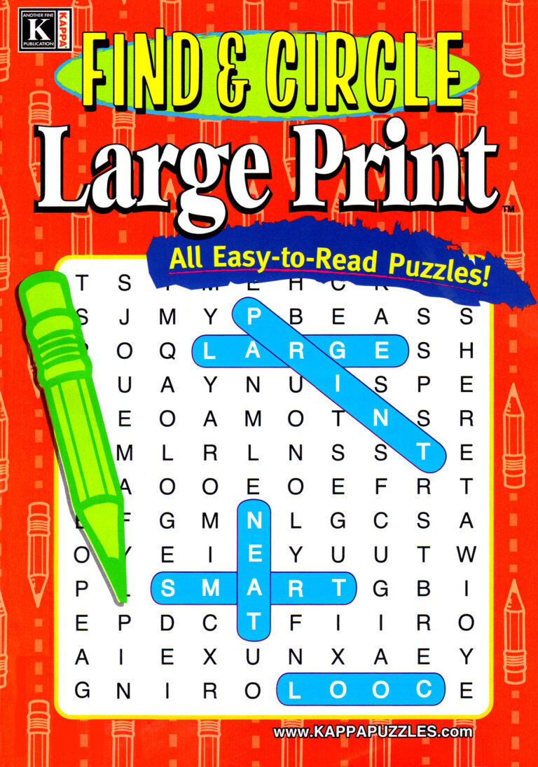 Find and Circle Large Print Magazine