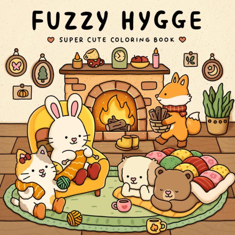 Fuzzy Hygge: Cozy Animal Coloring Book