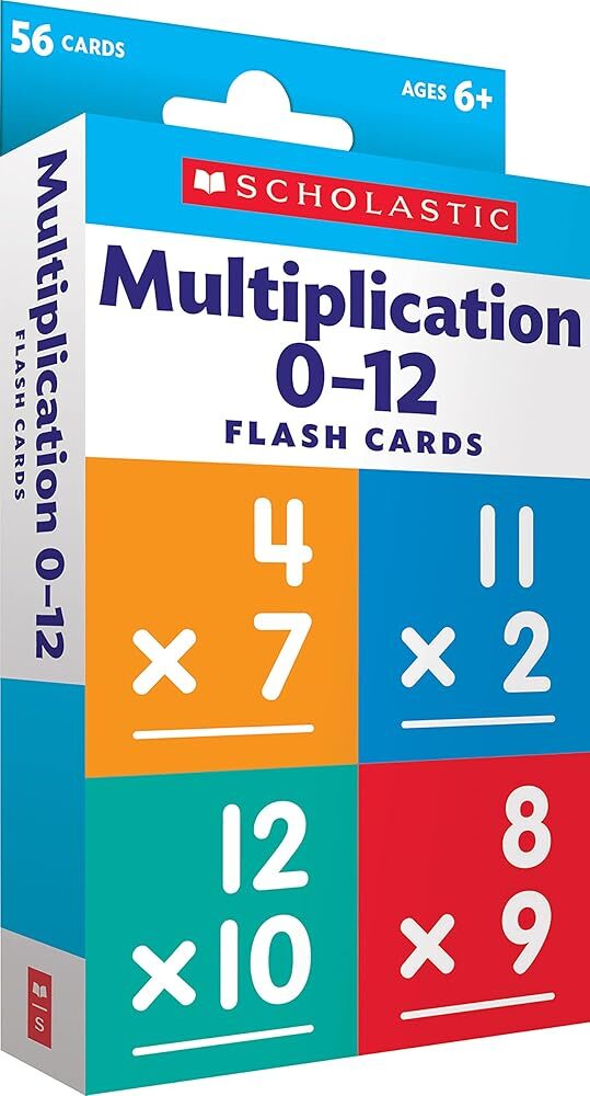 Multiplication Flash Cards 0-12