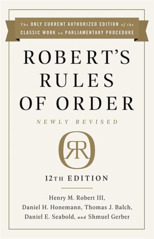 Robert's Rules of Order, 12th Edition