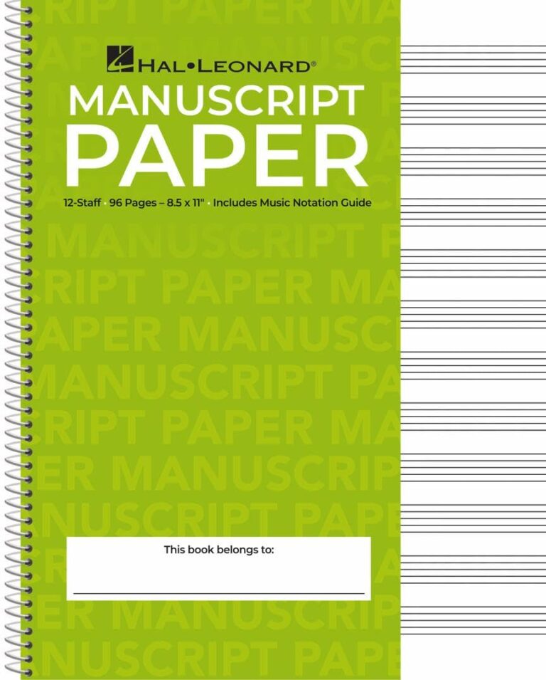 Wirebound Manuscript Paper - Green Cover