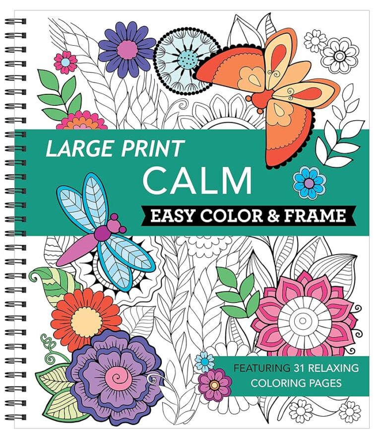 Large Print Calm Coloring Book