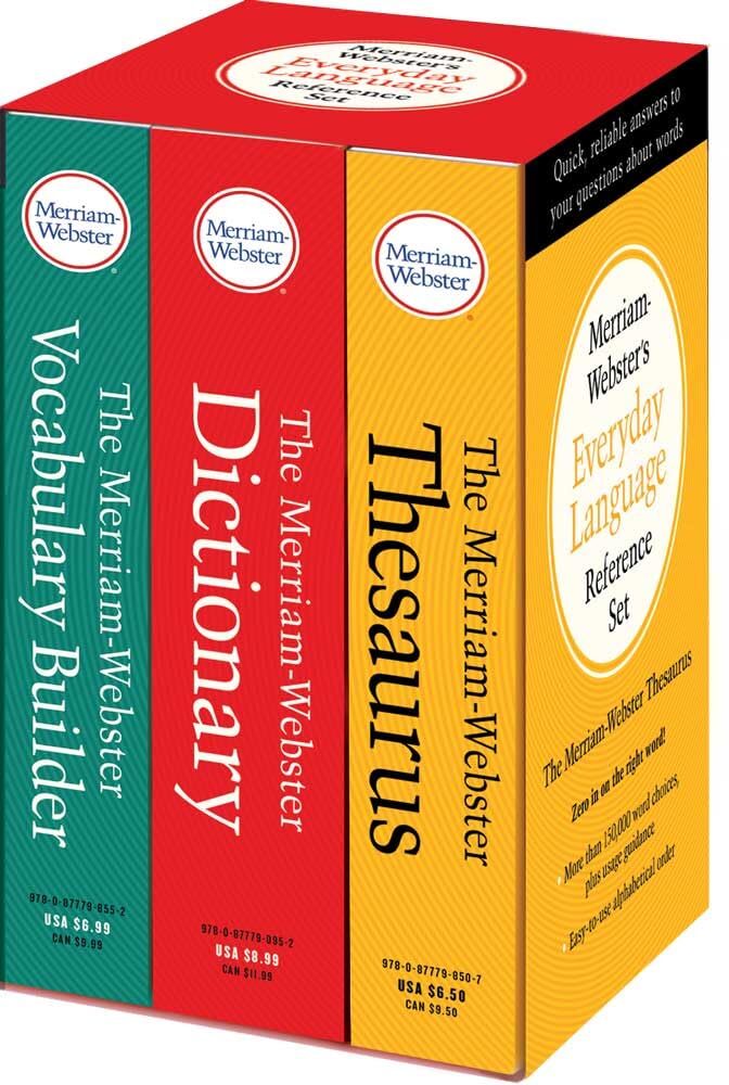 Merriam-Webster Everyday Language Reference Set