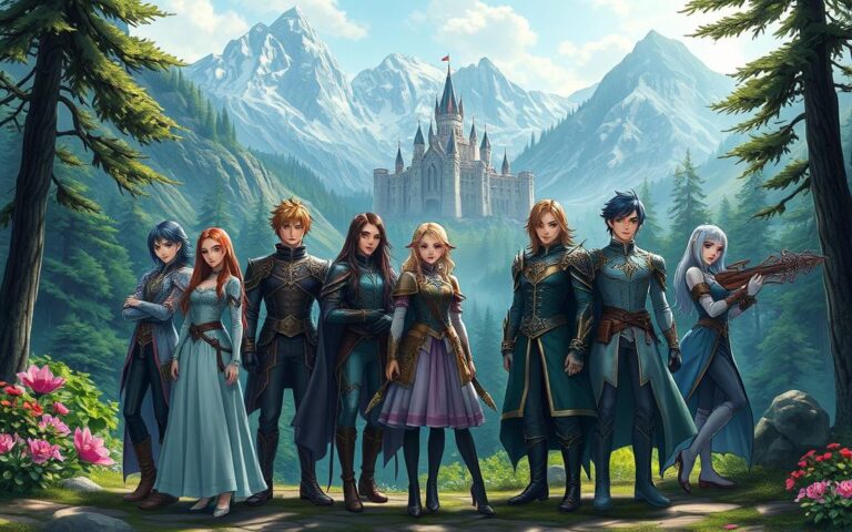 Throne of Glass characters in Erilea setting