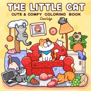 Cozy Kitty Coloring Book for Adults